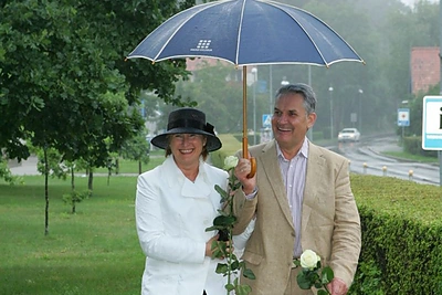 Jaunojo artimieji lietų įvertino kaip gerą ženklą / Butautas Barauskas