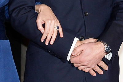 Kate Middleton sužadėtuvių žiedas / „Reuters“/„Scanpix“ nuotr.