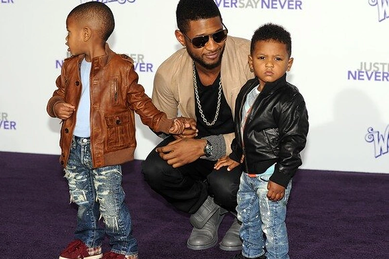 Usheris su savo vaikais