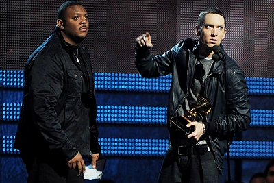 Eminemas (dešinėje) / AFP/„Scanpix“ nuotr.