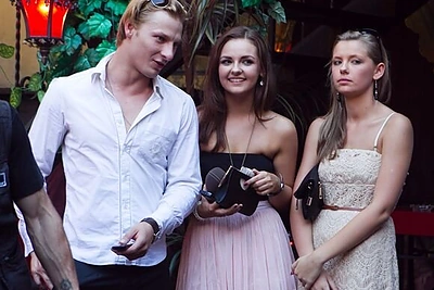 Justinas Lapatinskas ir Greta Milišauskaitė (kairėje)