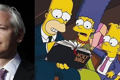 „Simpsonų“ 500-ojoje serijoje žiūrovai išvydo Julianą Assange‘ą