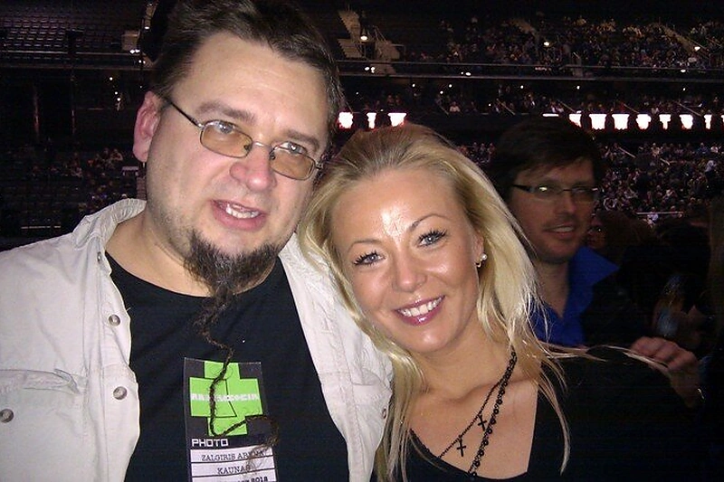 Mia ir fotografas Martynas Sirusas „Rammstein“ koncerte Kaune