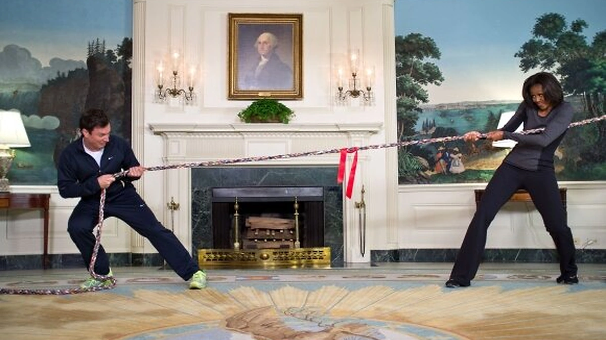 Jimmy Fallonas ir Michelle Obama