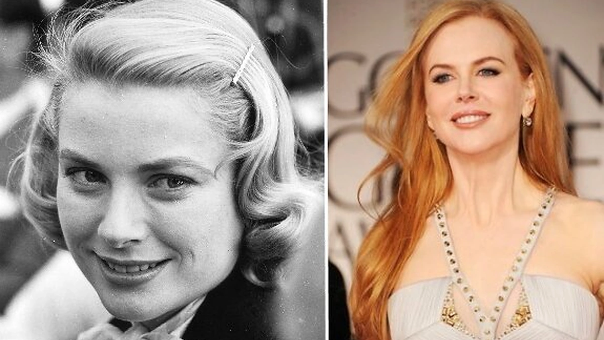 Grace Kelly (kairėje) ir Nicole Kidman