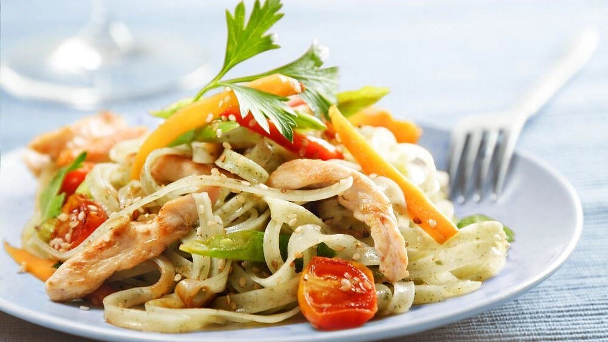 Makaronai su lašiša