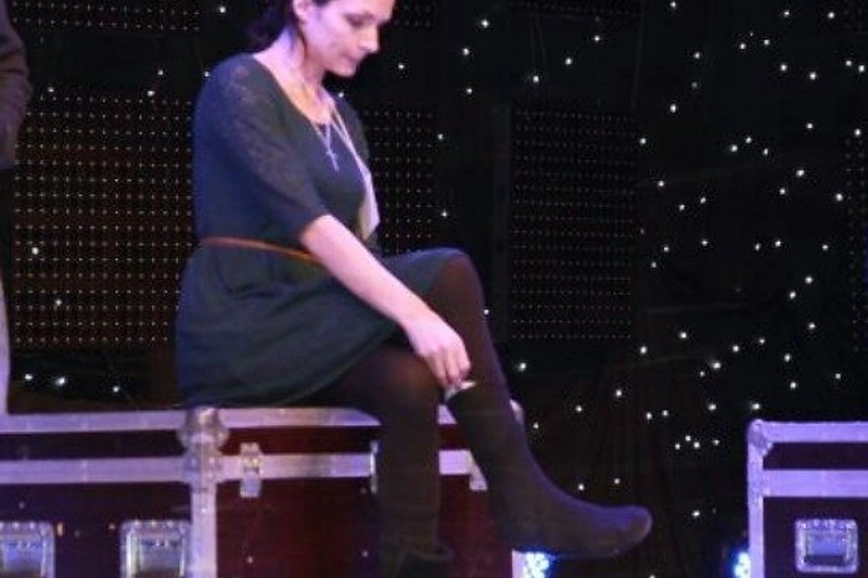 Sandra Chlevickaitė koją susilaužė namuose krisdama nuo laiptų.