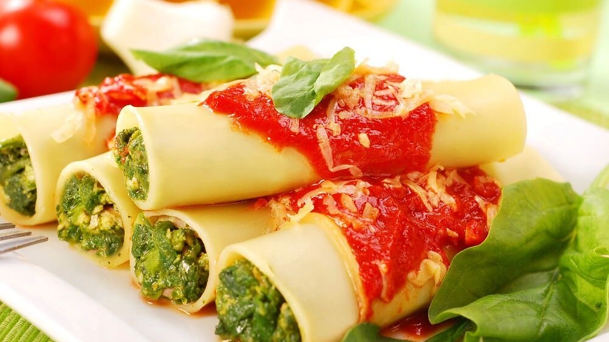 Vamzdeliai su špinatais