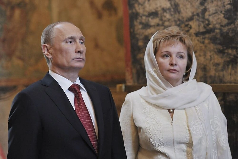 Vladimiras Putinas su žmona Liudmila