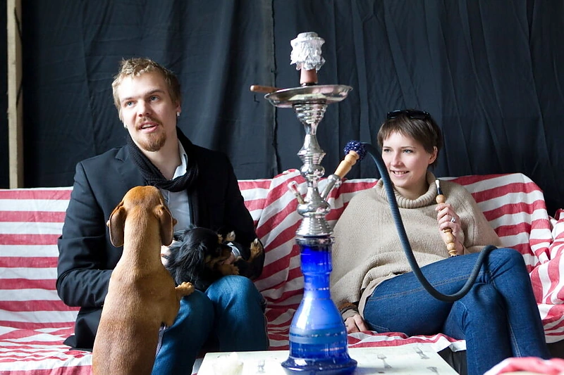 Robertas Kalinkinas su žmona Agne