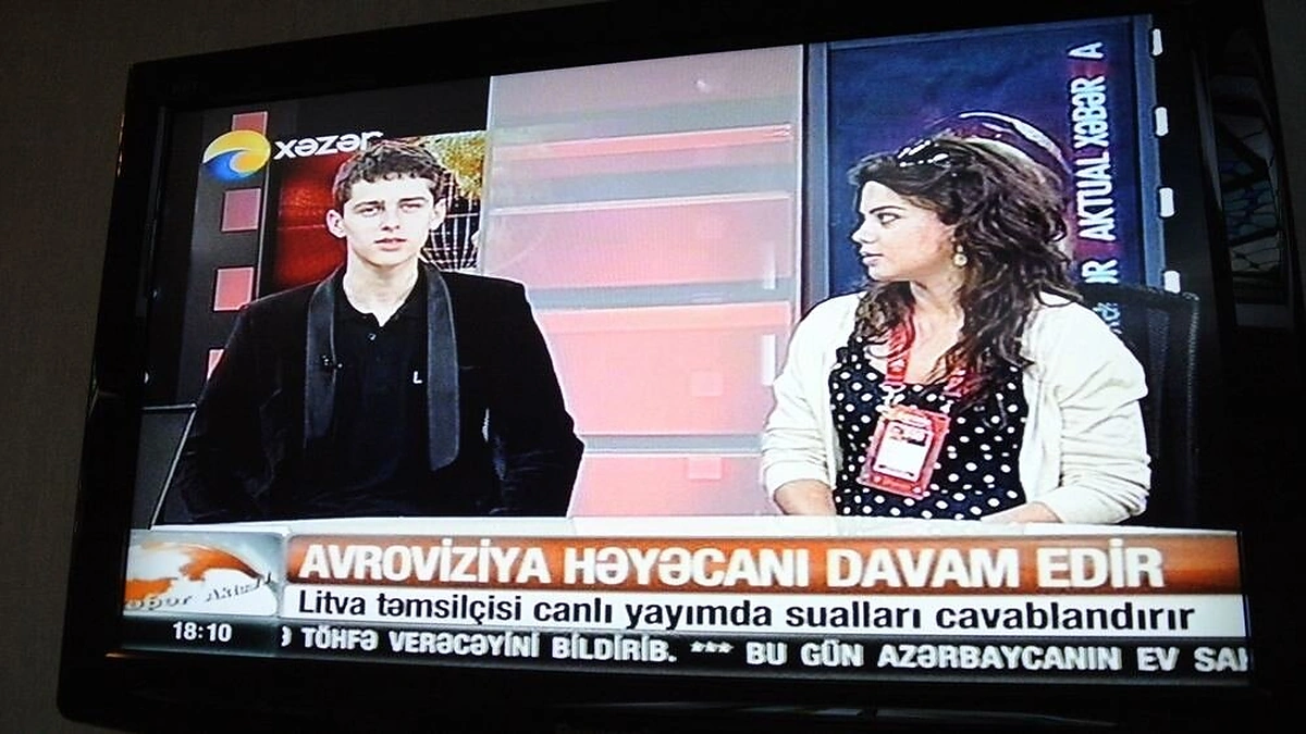 Donatas Montvydas viešėjo „Khazar TV“