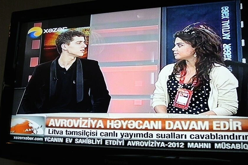 Donatas Montvydas viešėjo „Khazar TV“