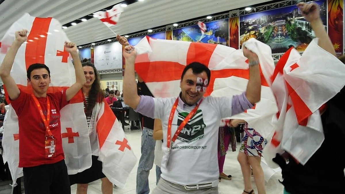 Antrojo pusfinalio vaizdai iš žiniasklaidos centro Baku