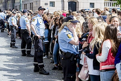 Justino Bieberio gerbėjai Osle