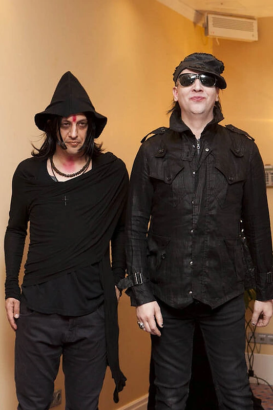 Marilyn Mansono spaudos konferencijos akimirka