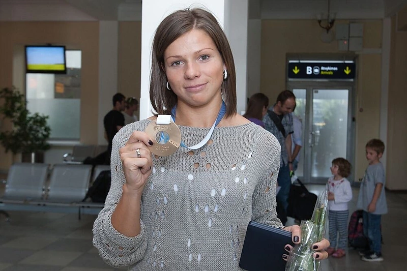 Šeštadienio popietę Lina Grinčikaitė grįžo į Vilnių