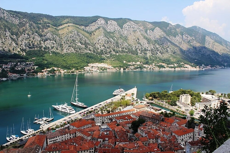 Vaizdas nuo aukščiausio Kotoro taško