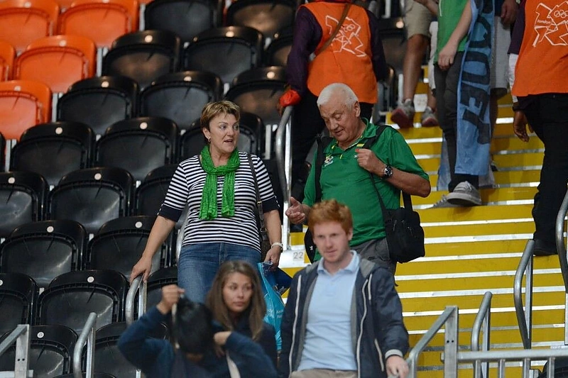 Linas ir Rita Jasikevičiai Londone