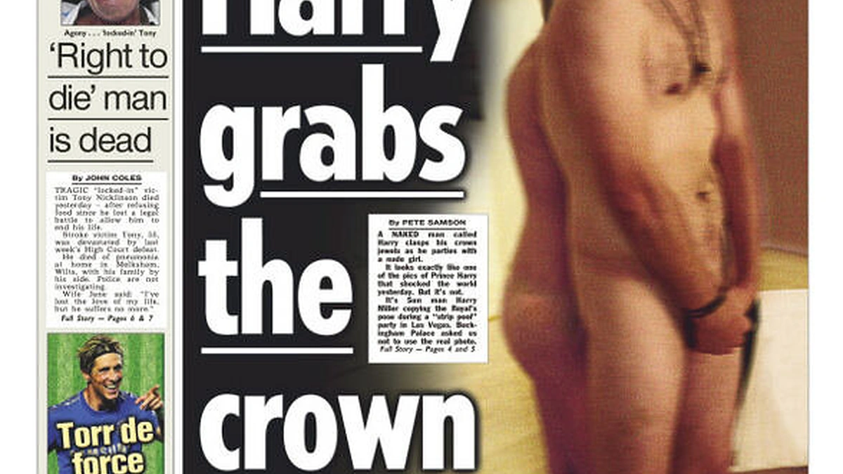 „The Sun“ laikraštyje princą Harry įkūnijo bendravardis redakcijos darbuotojas.