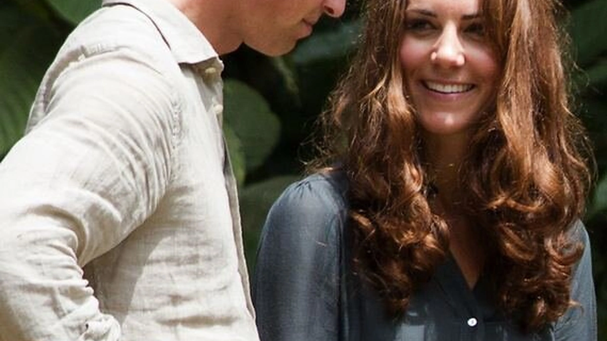 Hercogienė Catherine ir princas Williamas Borneo saloje