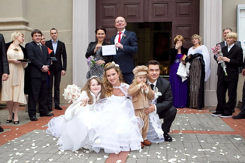 Deivio ir Renatos vestuvių akimirka