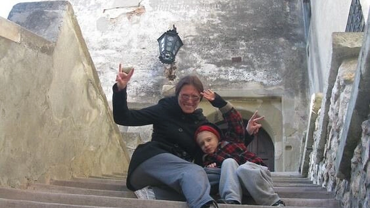 Milda Bartašiūnaitė su sūnumi