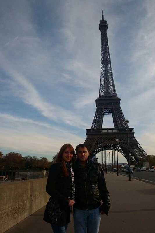 Radžis Aleksandrovičius ir Daiva Pudžemytė Paryžiuje