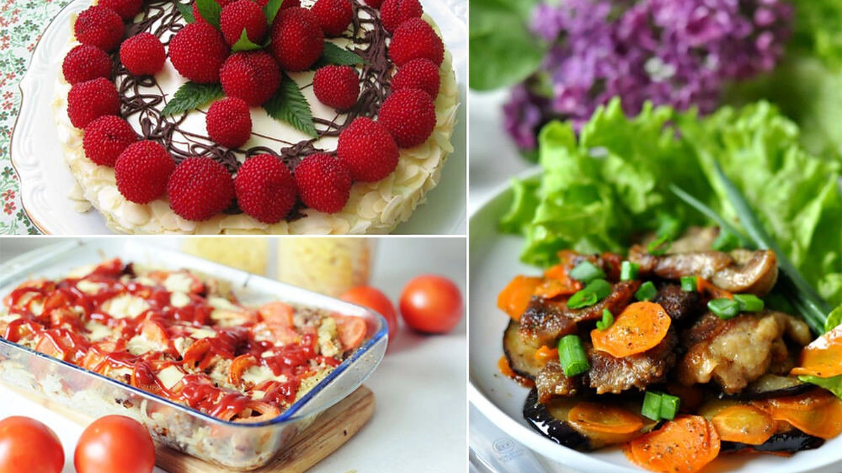 Konkurso dalyvių patiekalai