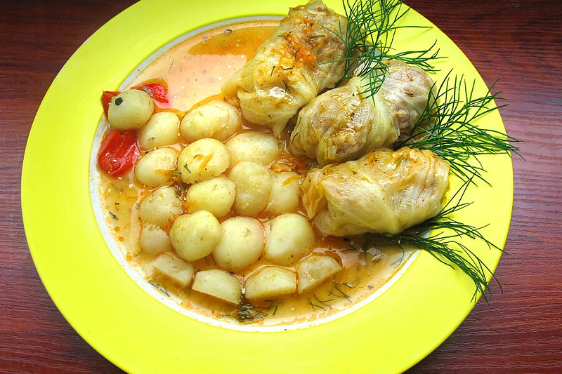 Balandėliai su kalakutiena