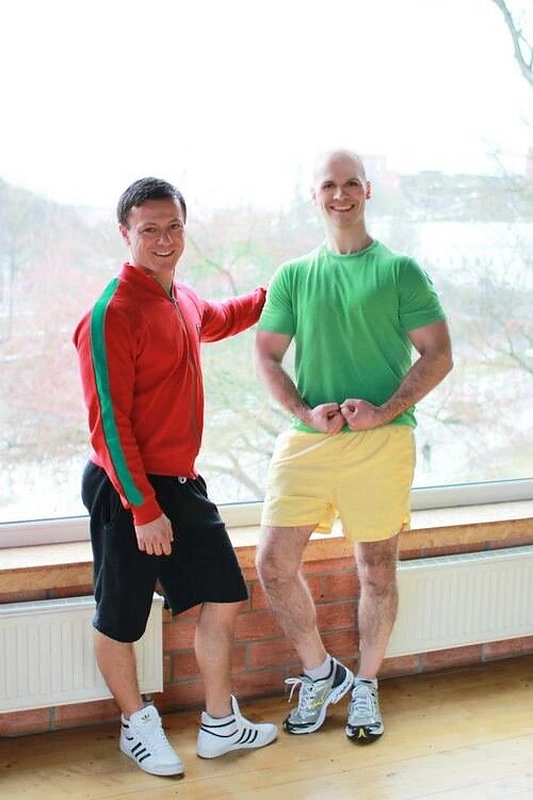 Rimas Bružas su treneriu Pauliumi Ratkevičiumi