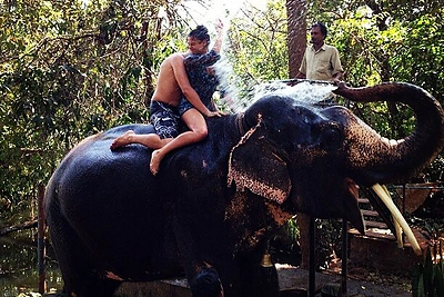 Viešnagės Indijoje akimirka