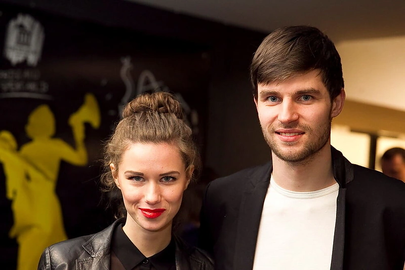 Vilius Grikšas su drauge Nora