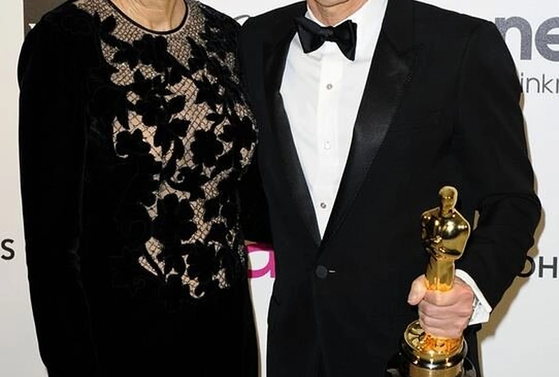 „Disney“ studijos vadovas Jeffrey Katzenberg su žmona Marilyn