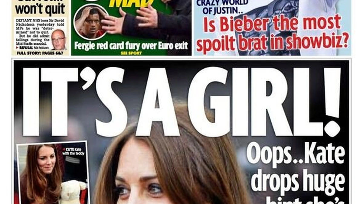 Laikraščio „Daily Mirror“ viršelis