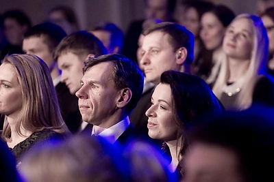 Laura Blaževičiūtė su vyru Andriumi Pranckevičiumi / Viganto Ovadnevo/Žmonės.lt nuotr.