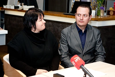 Dalia Ibelhauptaitė ir Tadas Girininkas