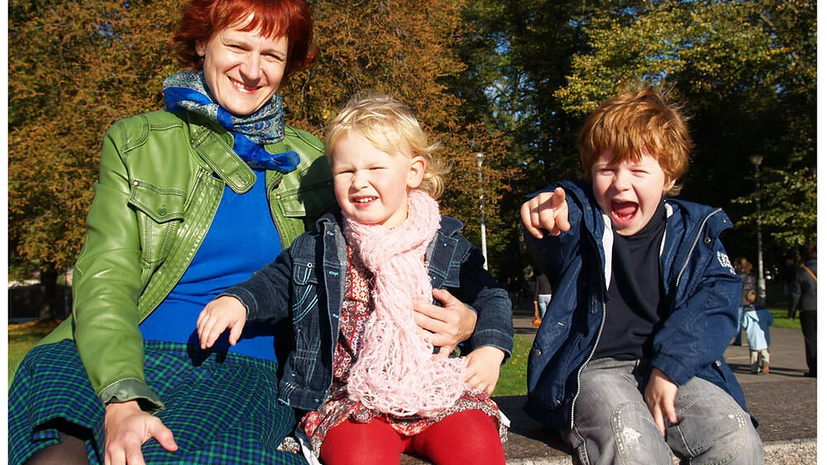 Daiva Bukauskienė su vaikais