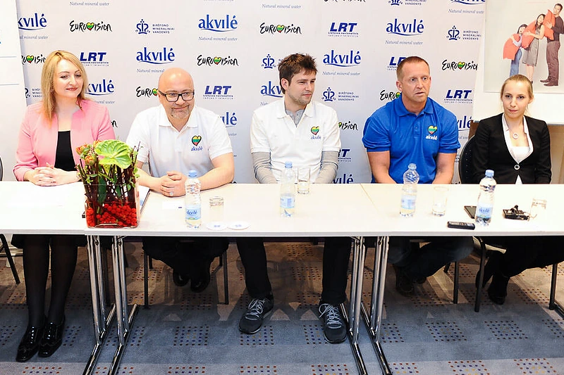 Spaudos konferencijos akimirka