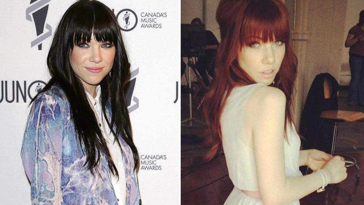 Carly Rae Jepsen nusidažė plaukus raudonai
