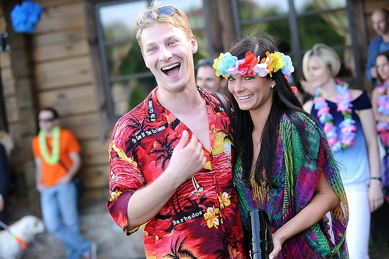 Justinas Lapatinskas su mylimąja Migle