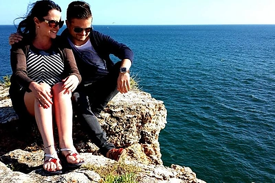 Edvardas Žičkus su pussesere Kristina