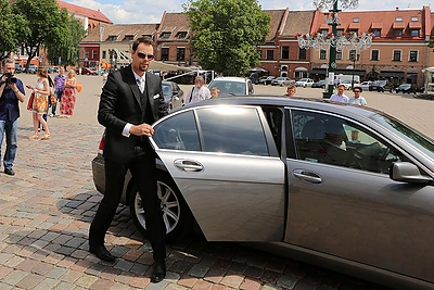 Rūtos Ščiogolevaitės ir Rolando Damijonaičio vestuvės / Teodoro Biliūno / BNS nuotr.