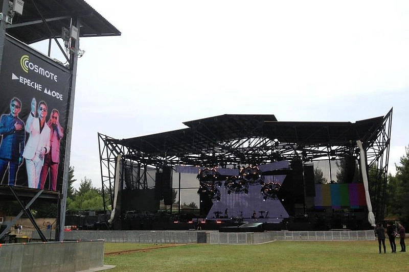 „Depeche Mode“ koncerto scena