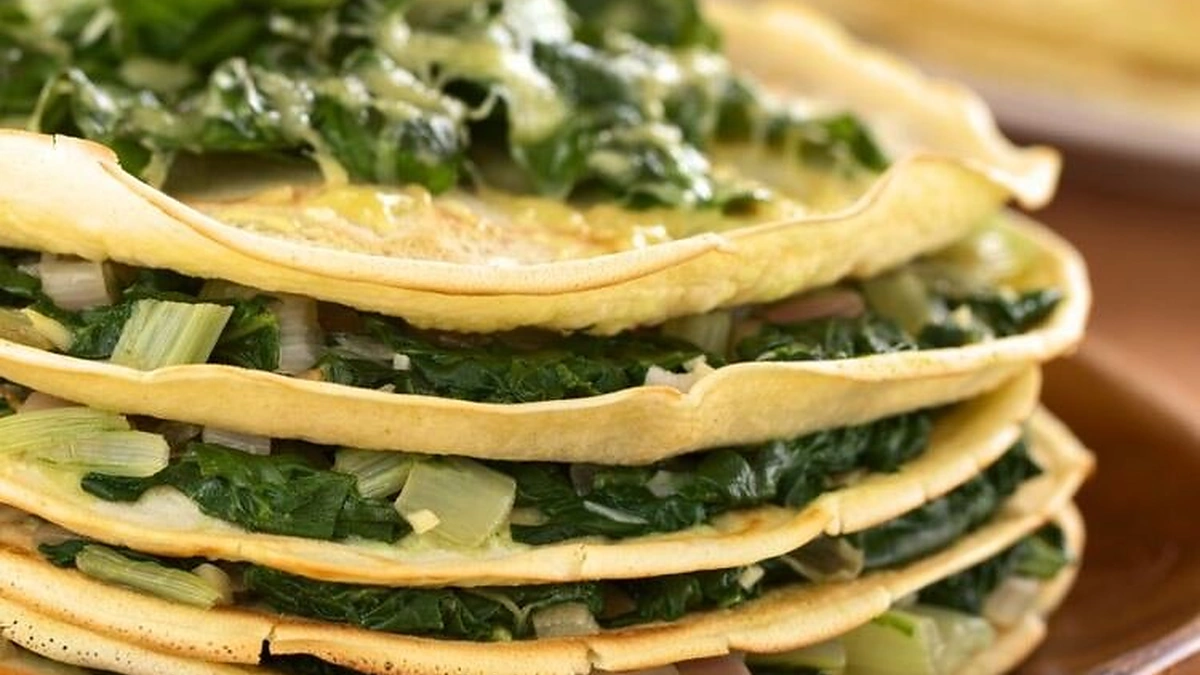 Lietiniai su špinatais