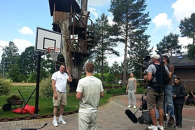 Arvydas Sabonis su sūnumis