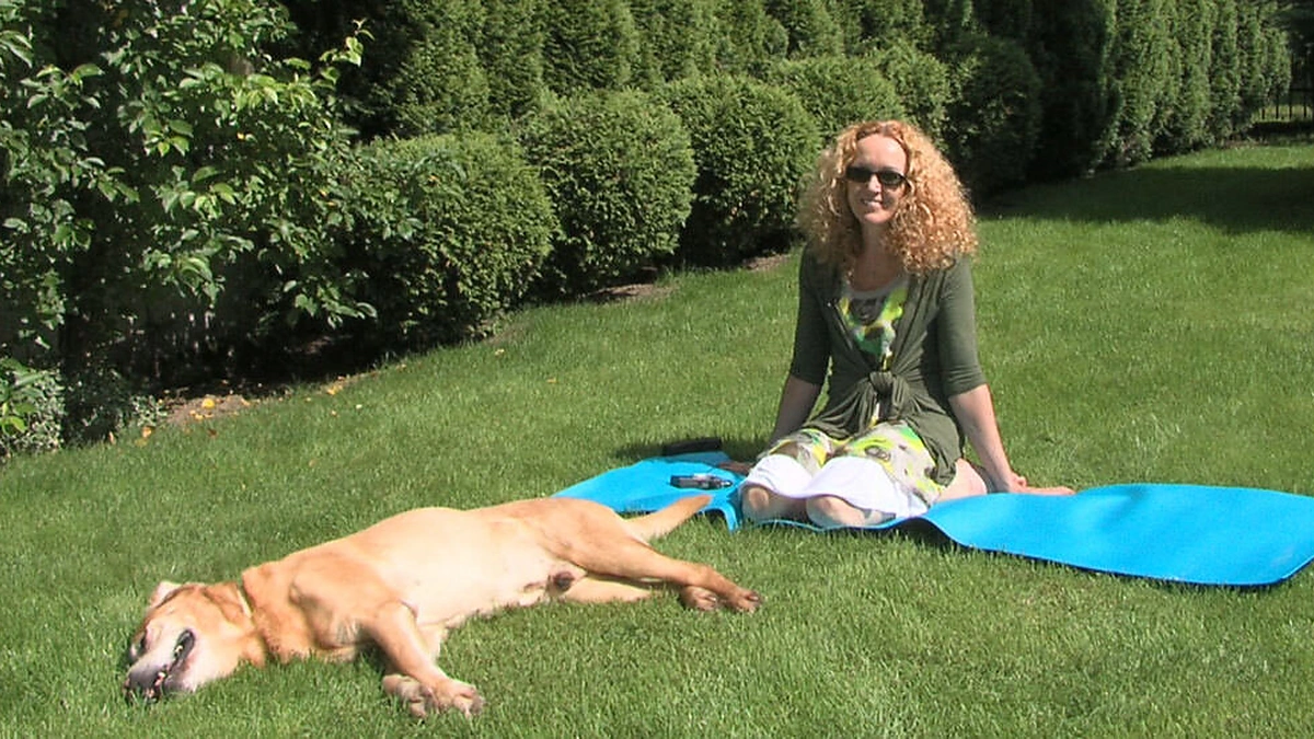 Eva Tombak su augintiniu Bartu