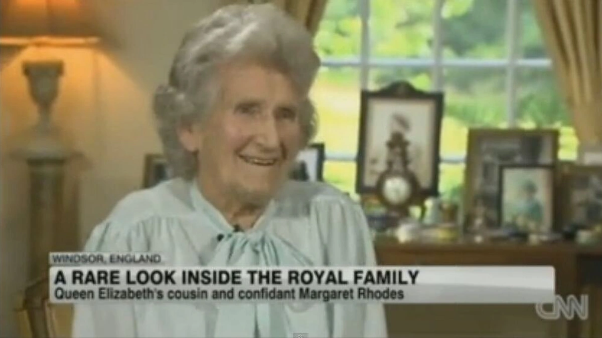 Karalienės Elizabeth II pusseserė Margaret Rhodes