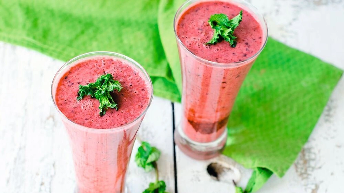 Šalta saldi sriuba su avietėmis