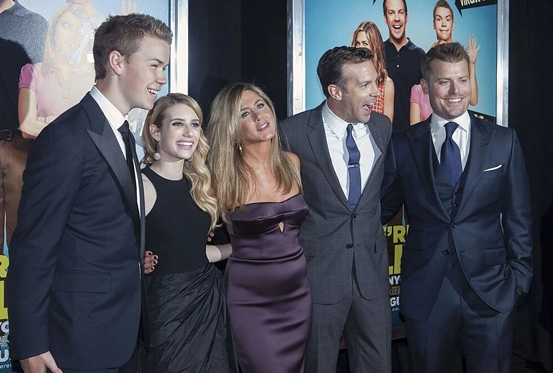 Jennifer Aniston su kolegomis iš filmo