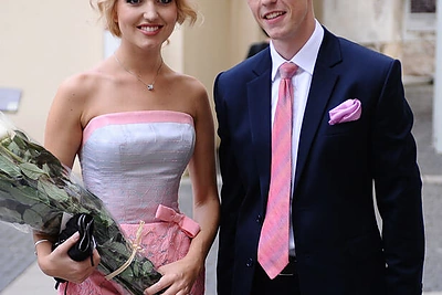 Ernesta Elzbergaitė su draugu